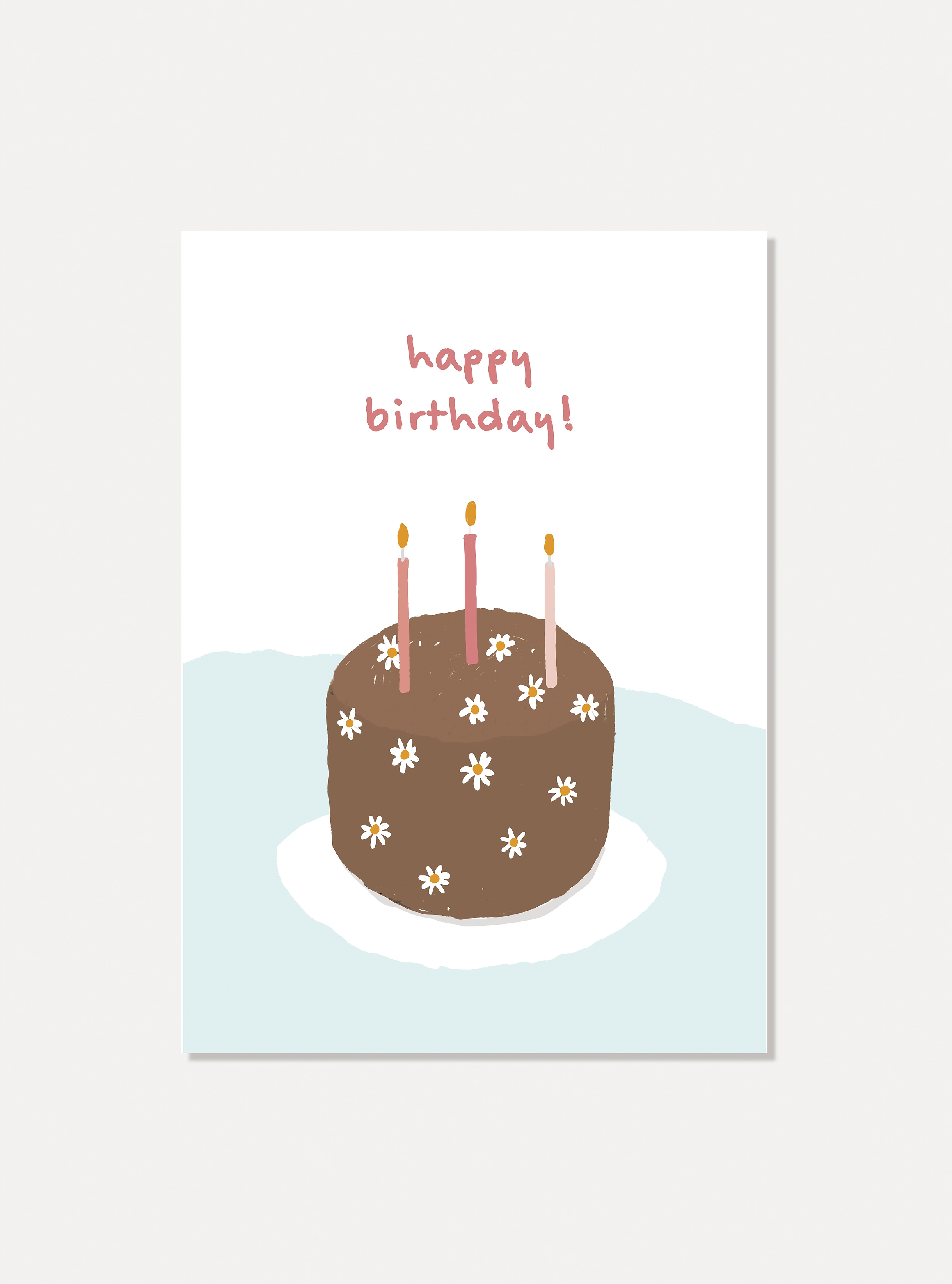 Kaart "Happy birthday cake"