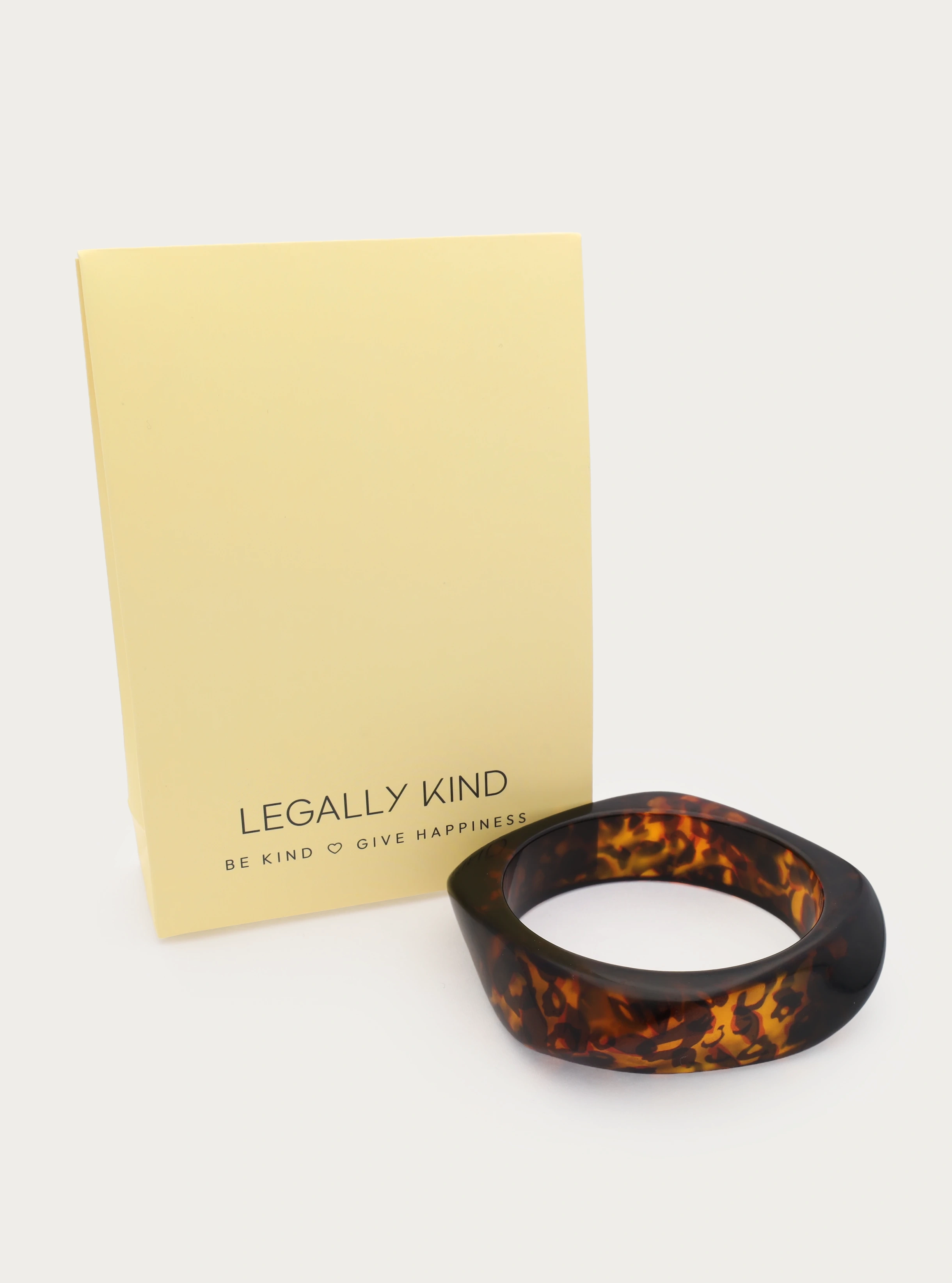 Statement acryl bangle met panterprint