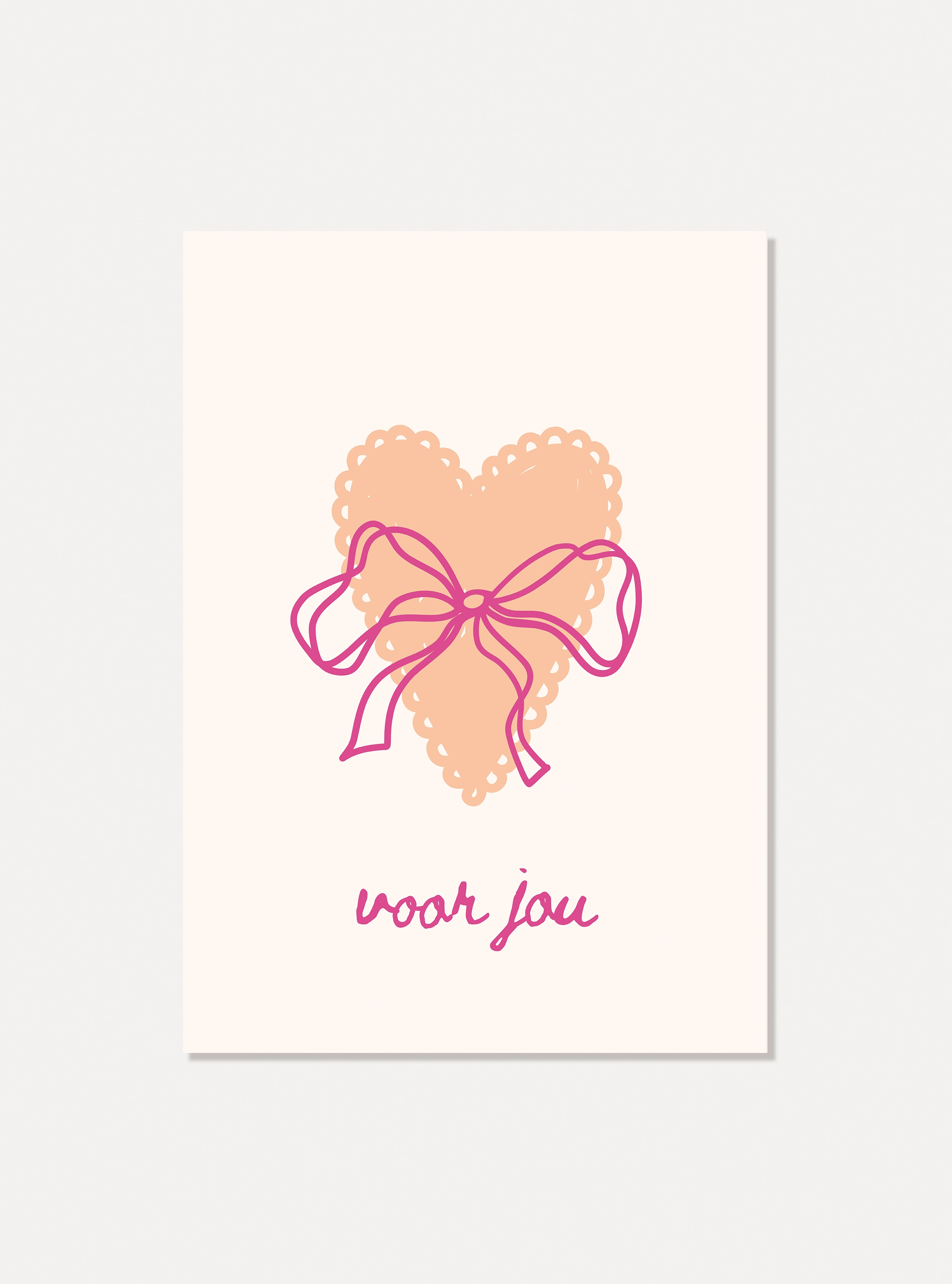 Kaart "Voor jou"