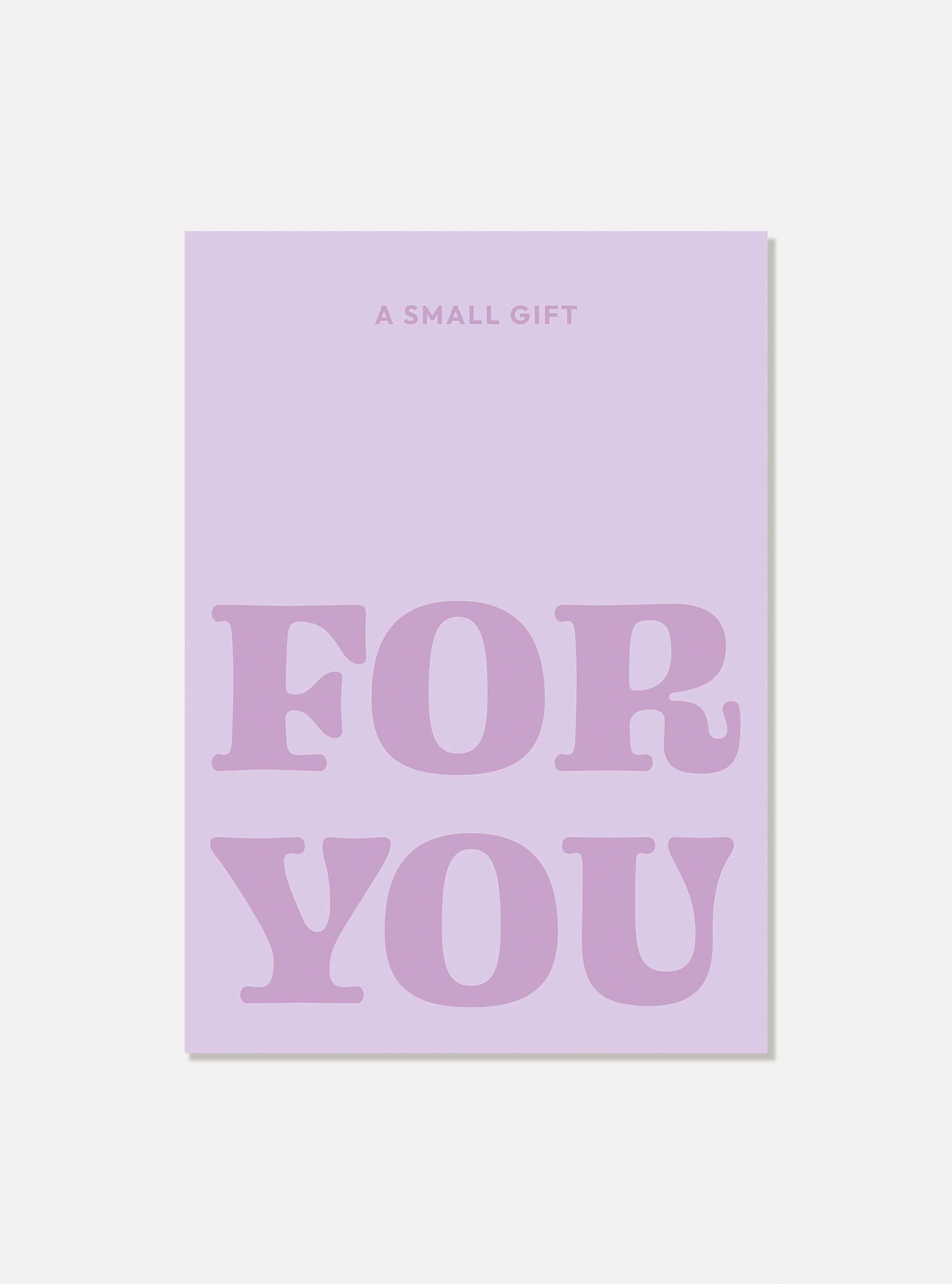 Kaart "For you"
