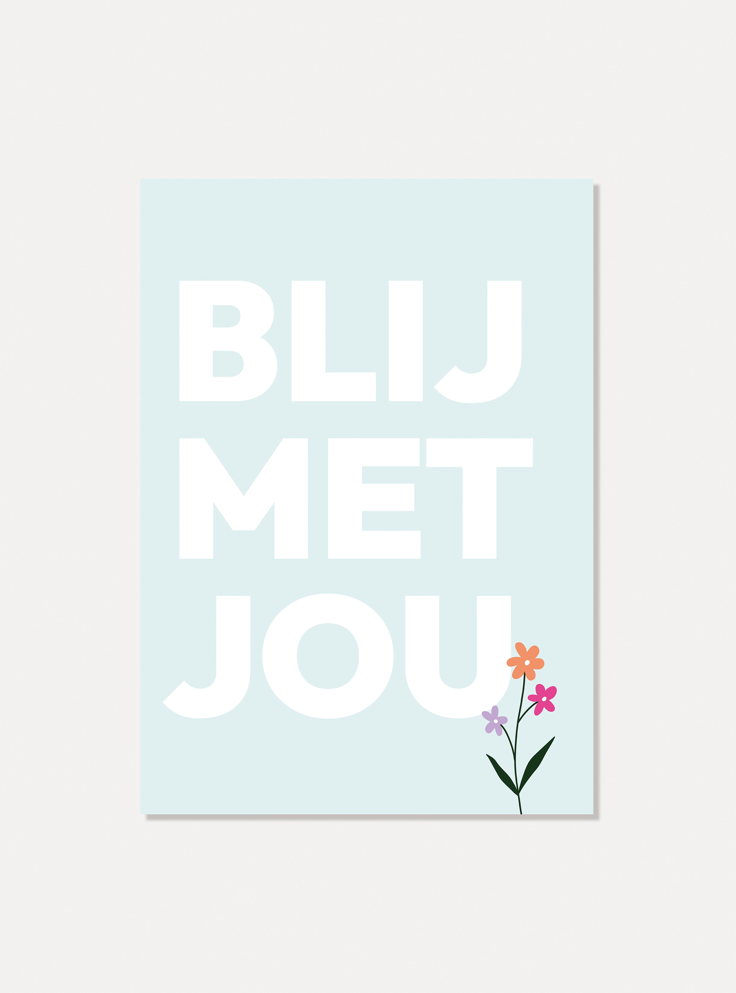 Kaart "Blij met jou"