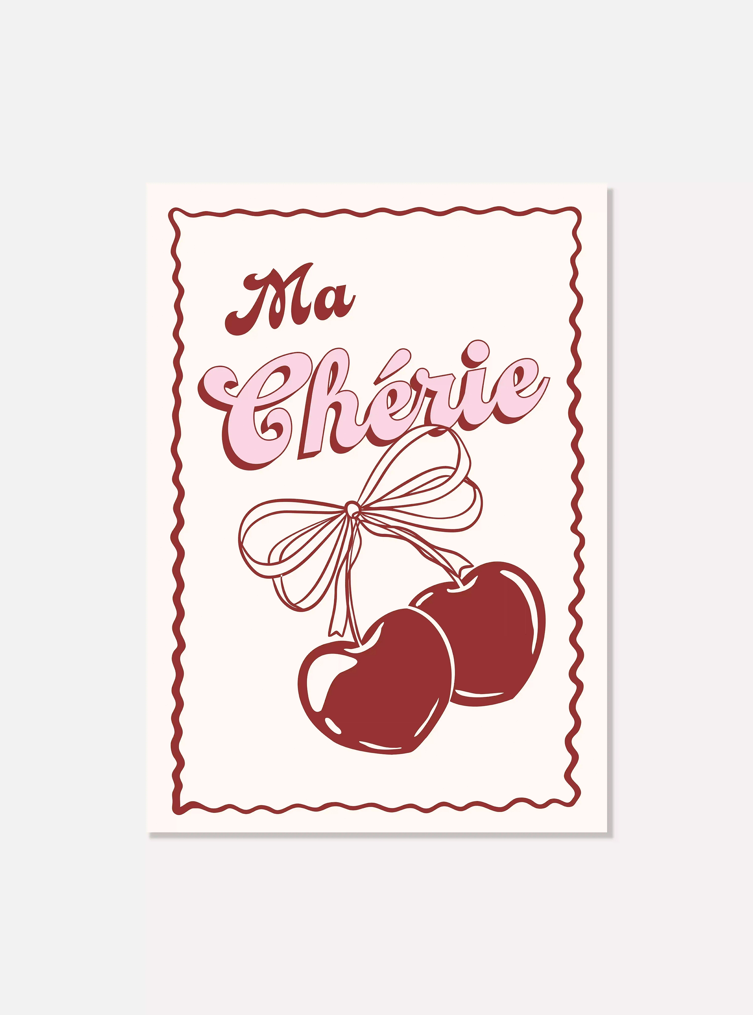 Kaart "Ma cherie"