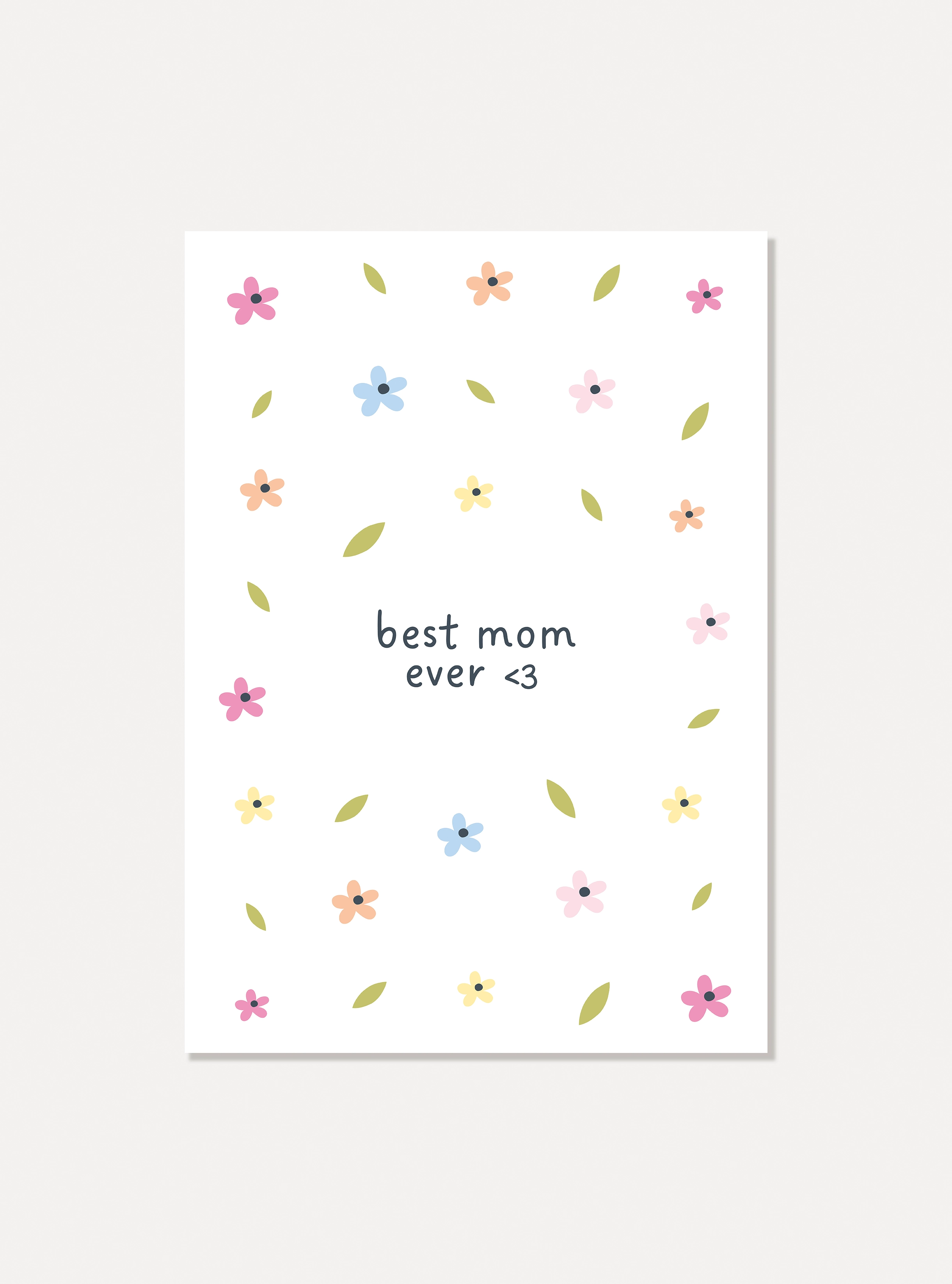 Kaart "Best mom ever"