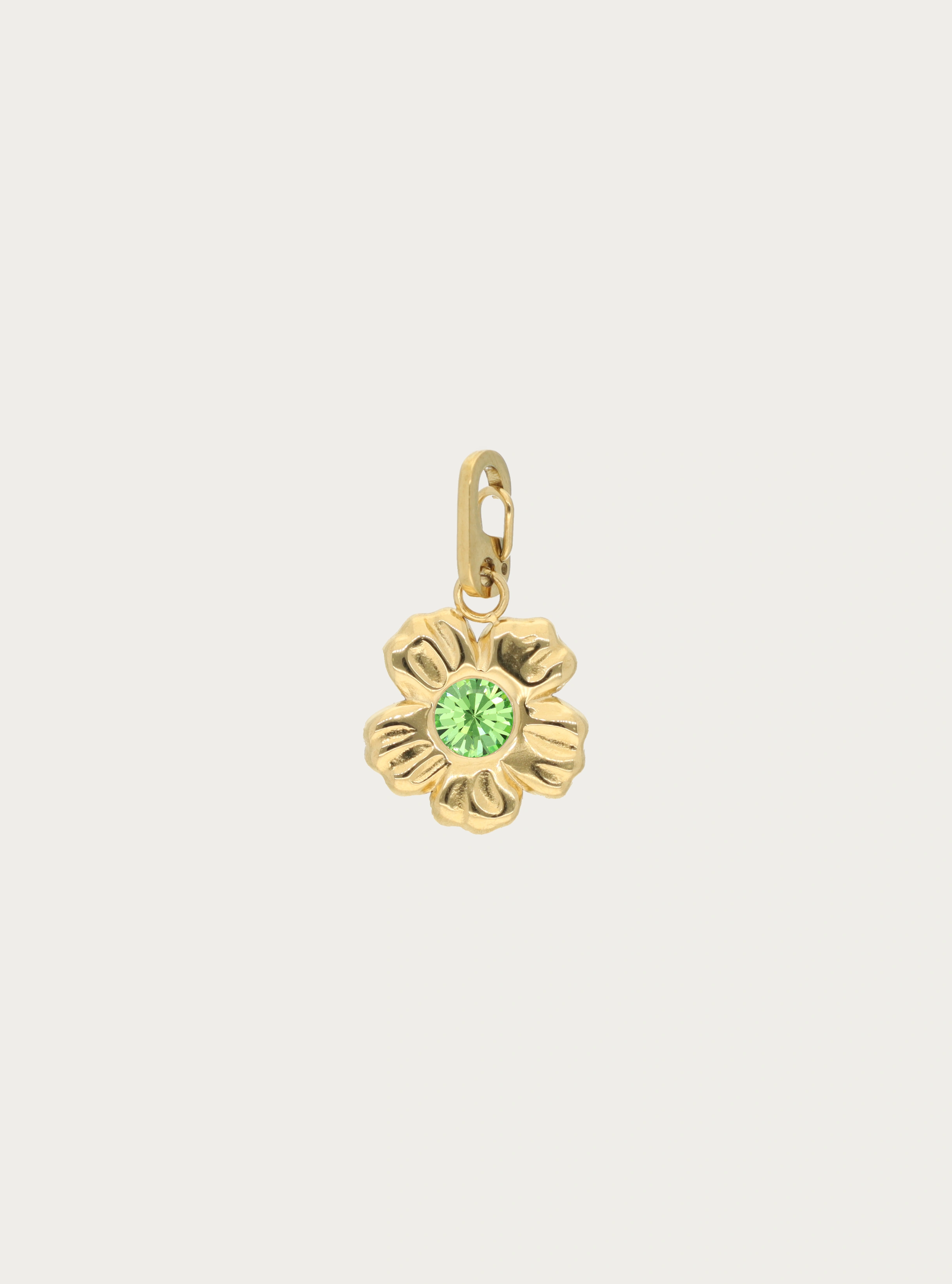 Bedel met birthstone - bloemvorm