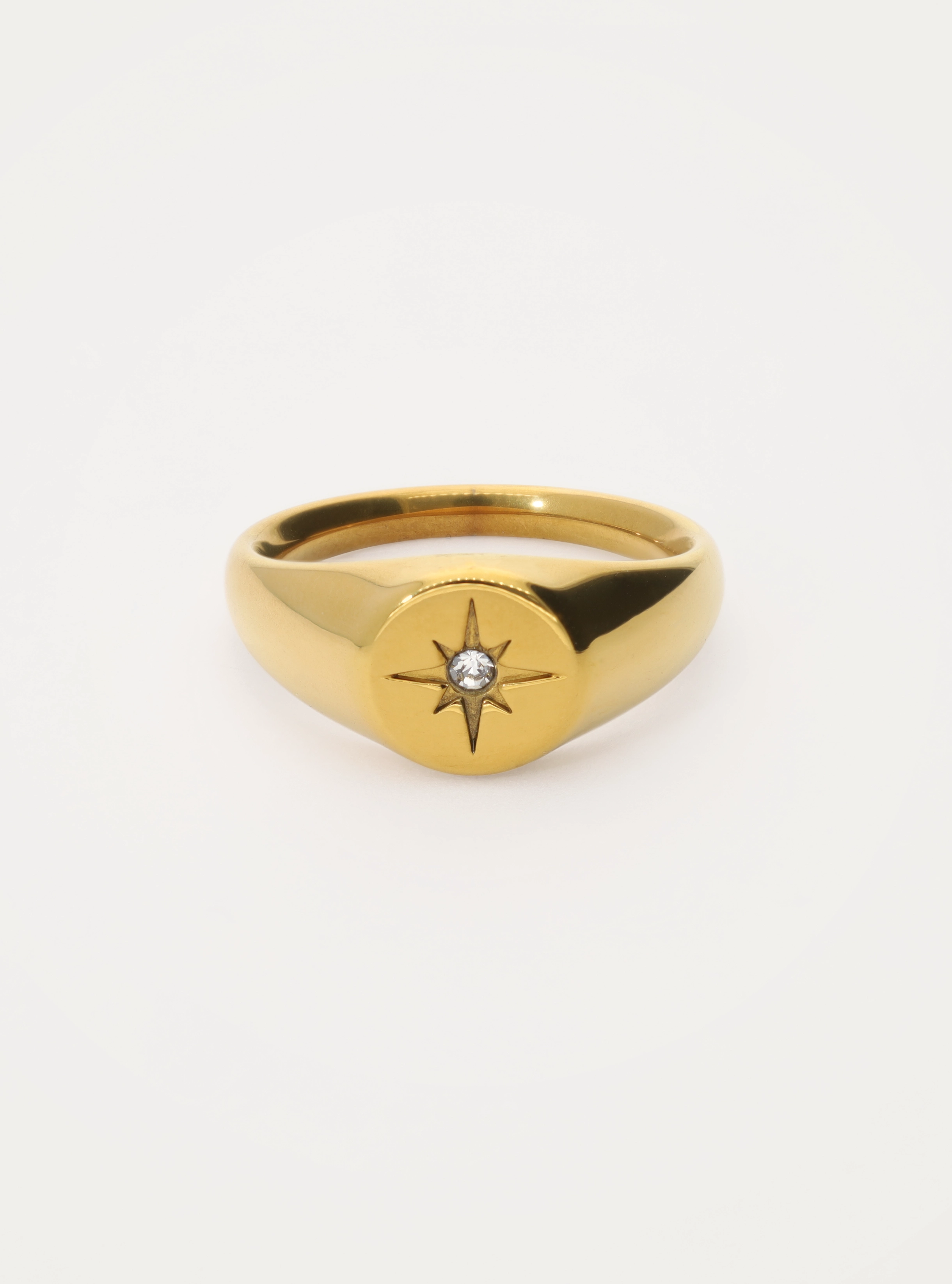 Statement ring met steentje
