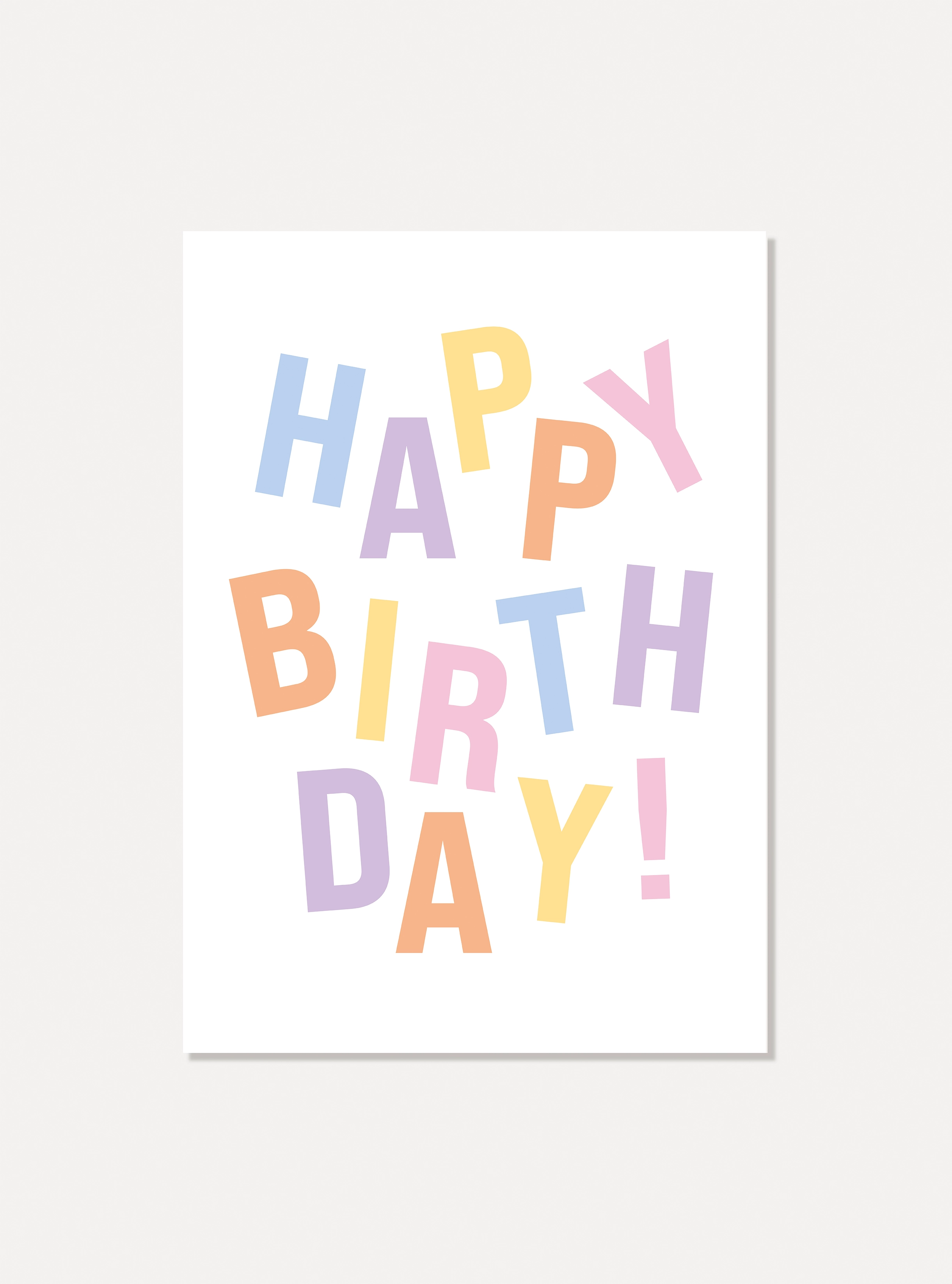 Kaart "Happy birthday"